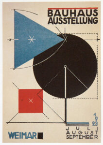 Poster for the Bauhaus Exhibition in Weimar 1923 by Joost Schmidt
